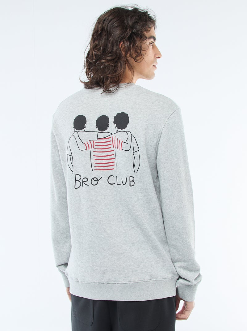Agathe Sorlet x Kiabi Valentine's Day Crew Neck Sweatshirt Grey - Kiabi