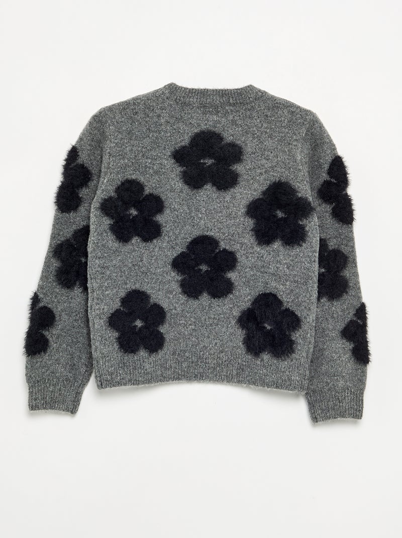All-over animated sweater Grey - Kiabi