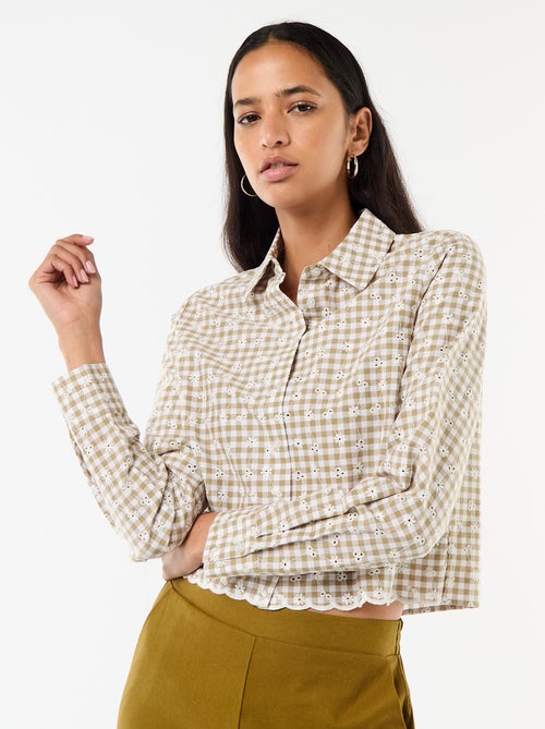 All-Over Embroidered Shirt - Kiabi