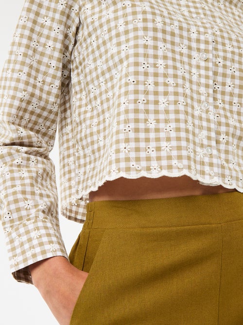 All-Over Embroidered Shirt - Kiabi