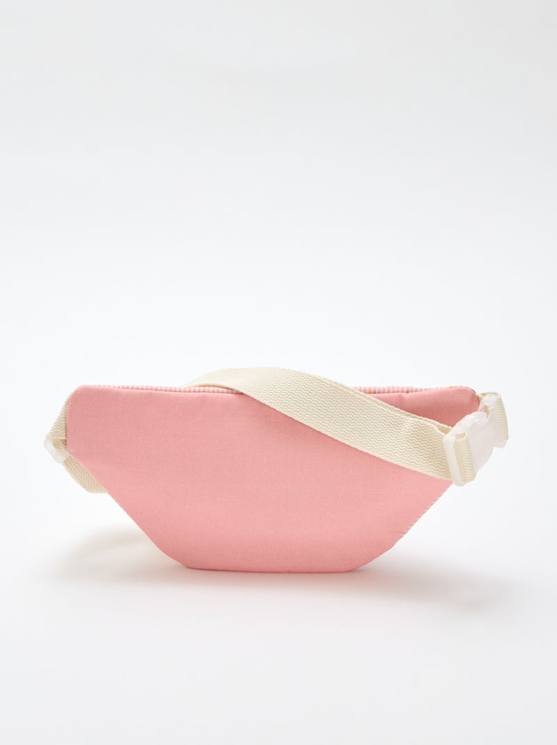 All-over floral print cotton fanny pack Pink - Kiabi