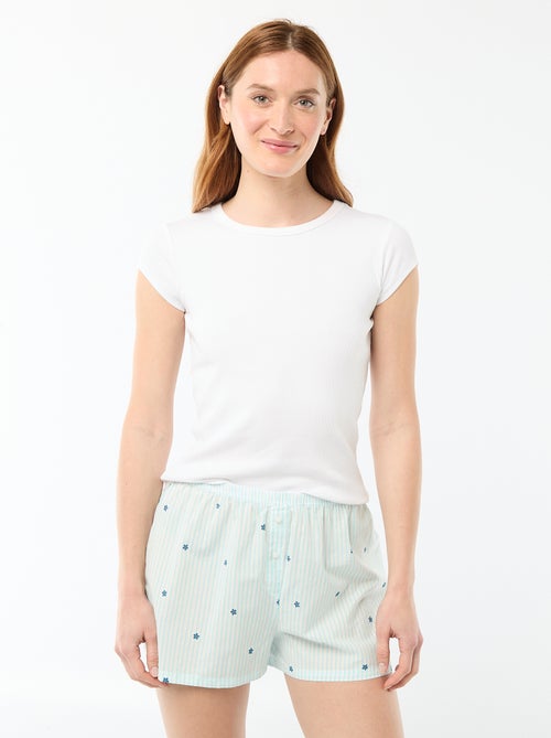 All-over floral print shorts - Kiabi