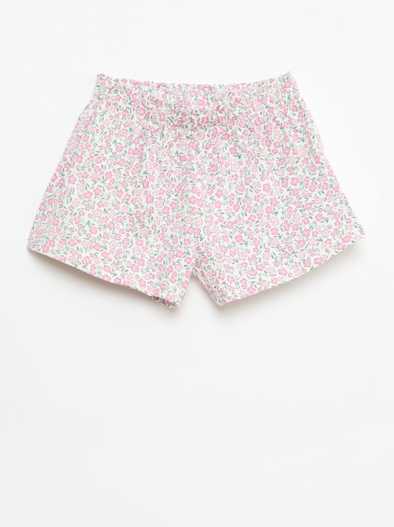 All-Over Outfit T-Shirt + Shorts Pink - Kiabi