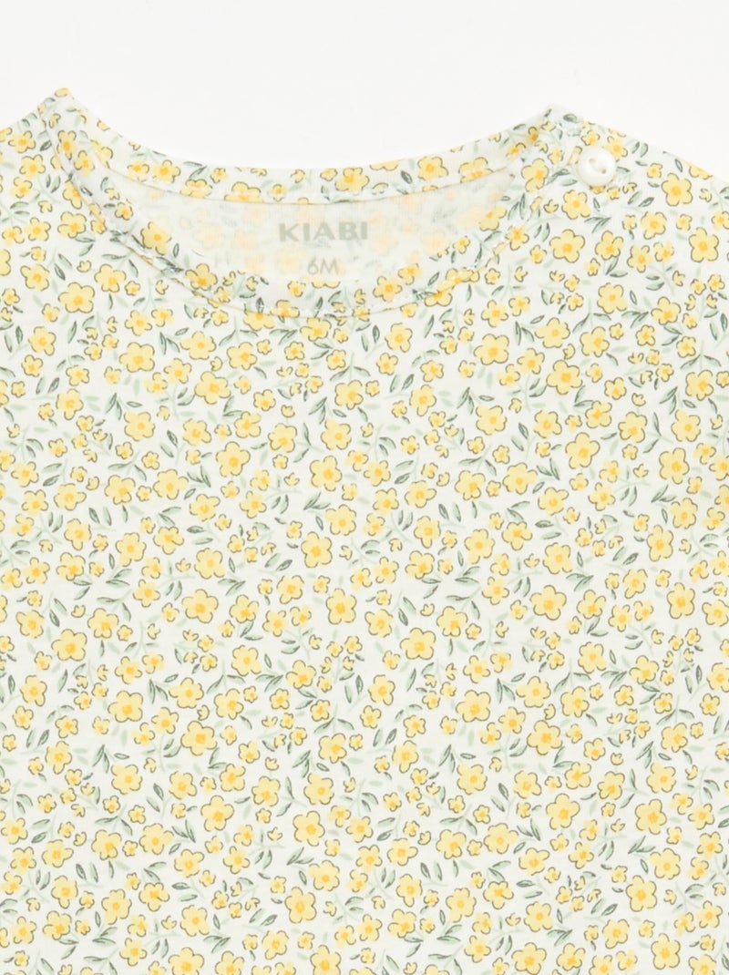 All-Over Outfit T-Shirt + Shorts White - Kiabi