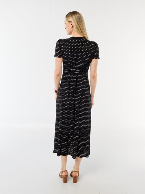 All-Over Print Fine Knit Maxi Dress - Kiabi
