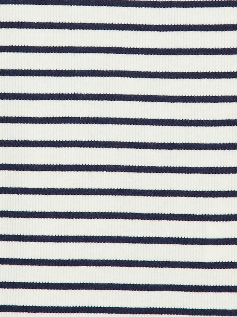 All-Over Ribbed Cotton Tank Top Blue - Kiabi
