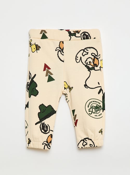 All-over 'Snoopy' print cotton joggers - Kiabi