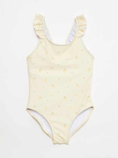 All-Over Tropical Print Swimsuit - Kiabi