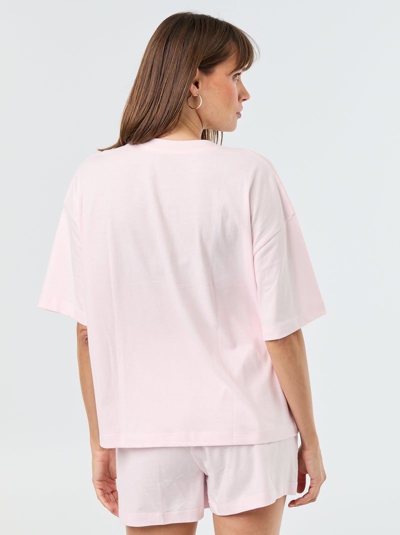 Angel' Short Pyjama Set - 2 Pieces Pink - Kiabi