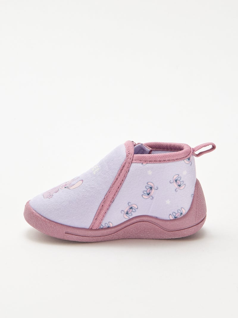 "Angel" "Stitch" Zipped Slippers Pink - Kiabi