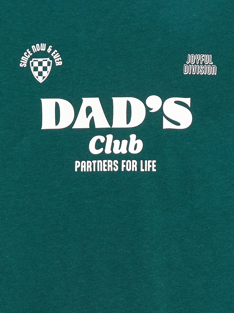 Animated Father's Day T-shirt Green - Kiabi