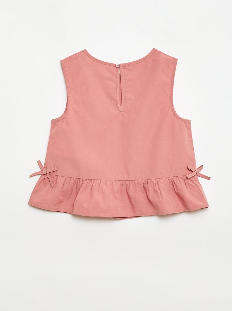 Ärmellose Bluse und Hose Set - 2-teilig Rosa - Kiabi