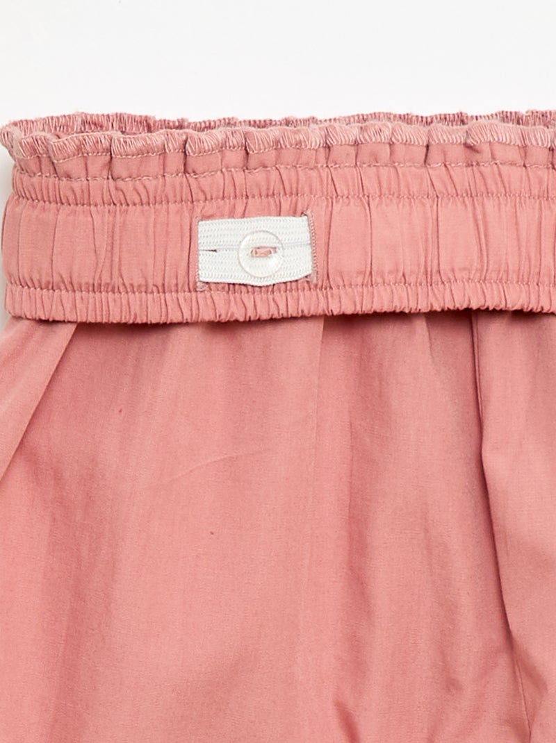 Ärmellose Bluse und Hose Set - 2-teilig Rosa - Kiabi