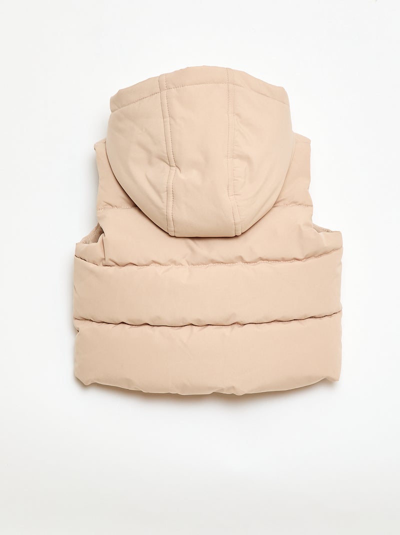 Ärmellose Steppweste Beige - Kiabi