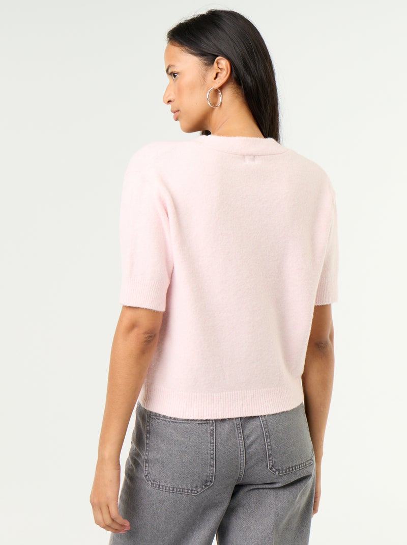 Ärmellose V-Neck-Weste Rosa - Kiabi