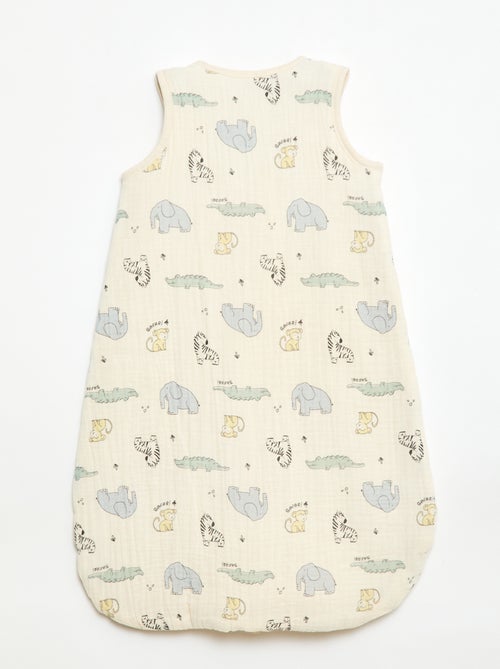 Ärmelloser Baumwoll-Schlafsack mit Reissverschluss, TOG 2 - Kiabi