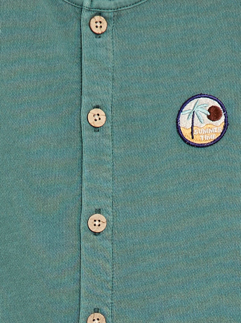 Ärmelloser langer Jumpsuit Grün - Kiabi