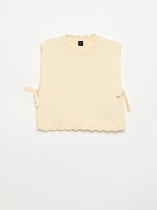 Ärmelloser Pullover - Kiabi