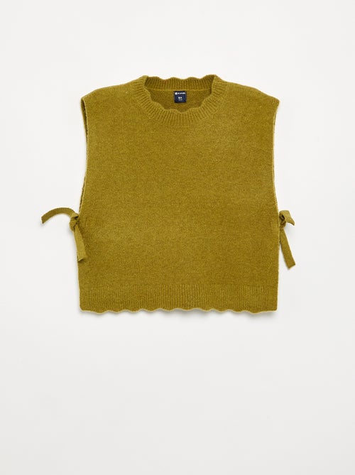 Ärmelloser Pullover - Kiabi