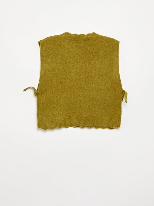 Ärmelloser Pullover - Kiabi