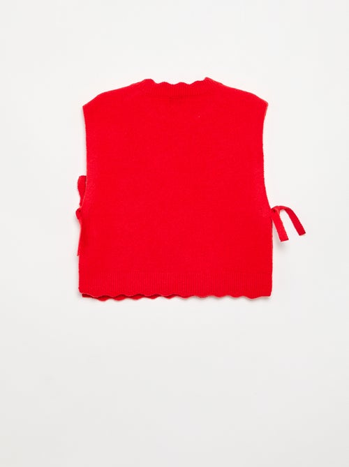 Ärmelloser Pullover - Kiabi