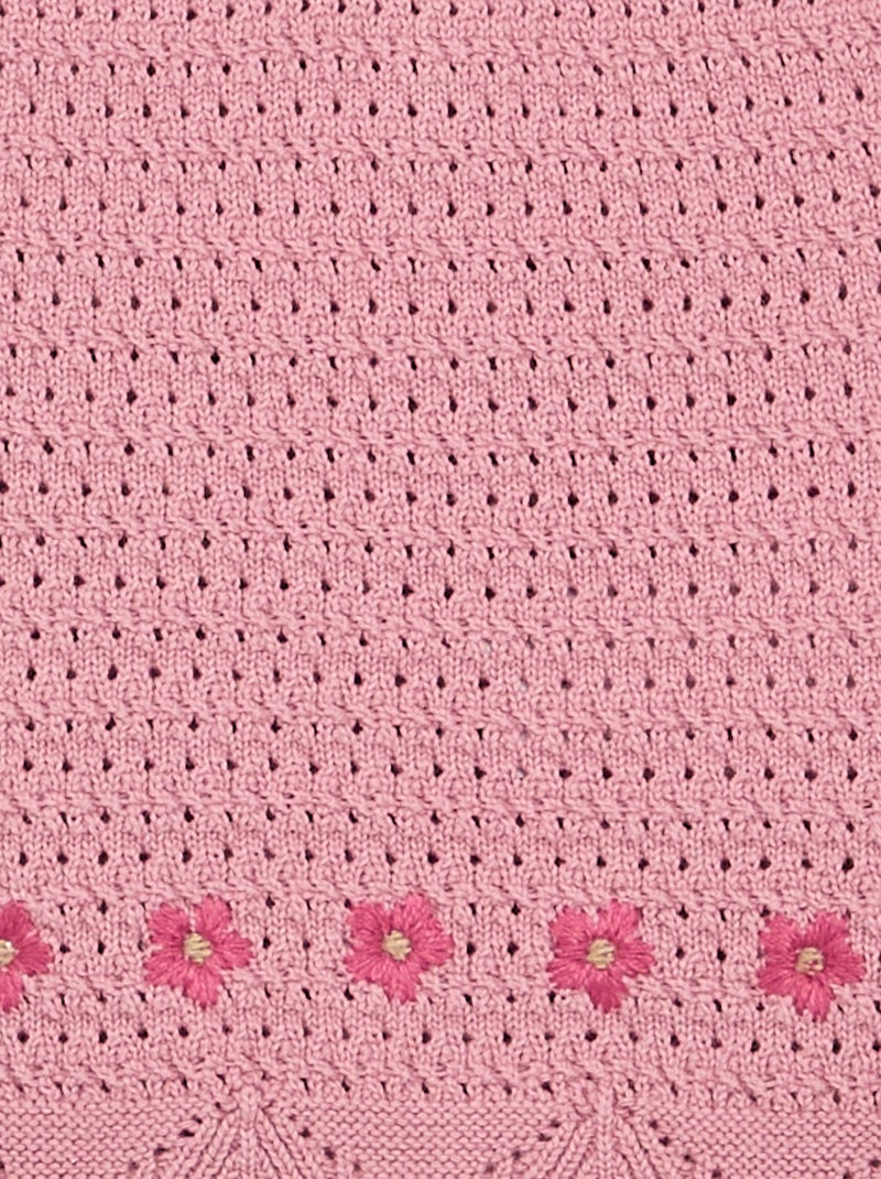 Ärmelloser Strickpullover Rose - Kiabi