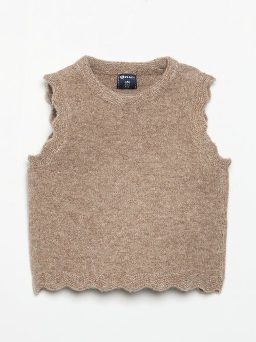 Ärmelloser Uni-Pullover - Kiabi Ärmelloser Uni-Pullover - Kiabi