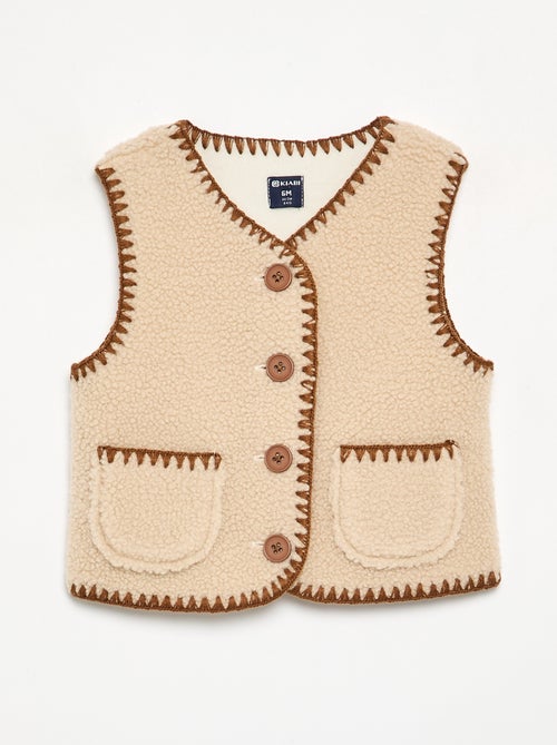 Ärmelloses Gilet in Lammfell-Optik - Kiabi Ärmelloses Gilet in Lammfell-Optik - Kiabi