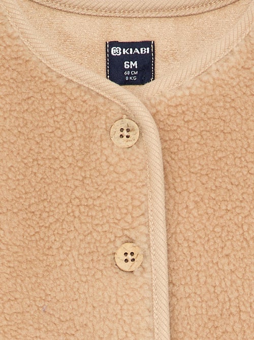 Ärmelloses Gilet in Teddyfell-Optik - Kiabi