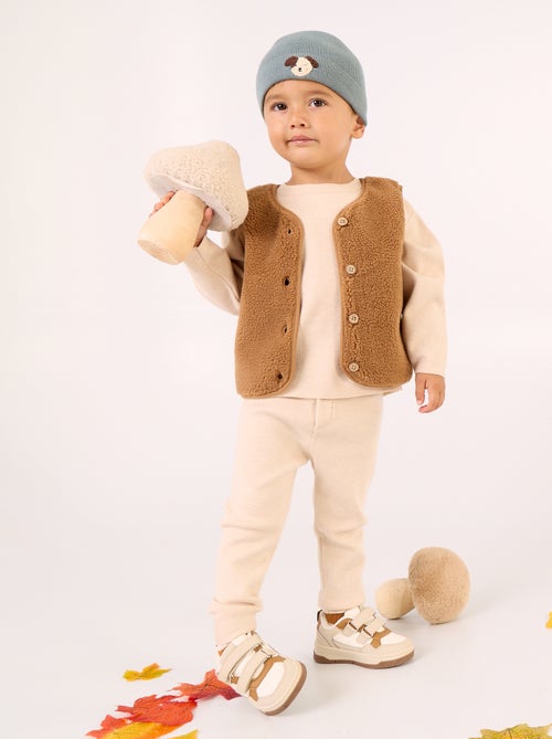 Ärmelloses Gilet in Teddyfell-Optik - Kiabi