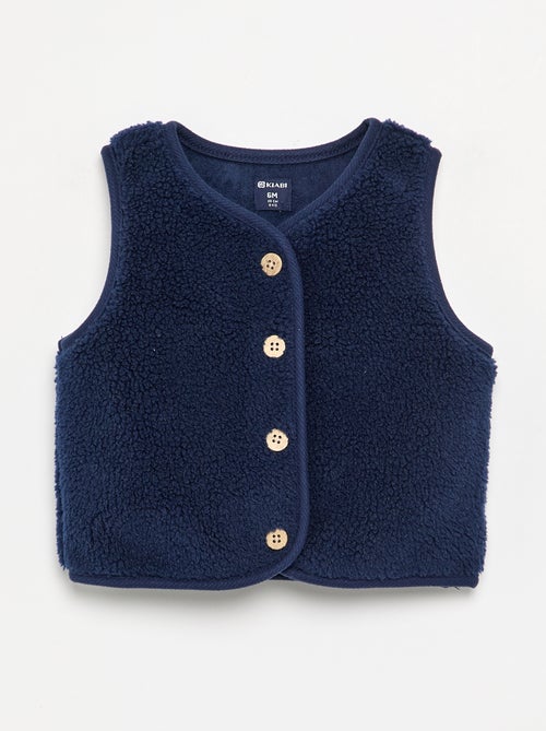 Ärmelloses Gilet in Teddyfell-Optik - Kiabi