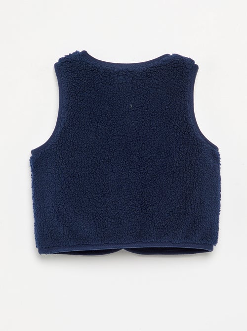 Ärmelloses Gilet in Teddyfell-Optik - Kiabi