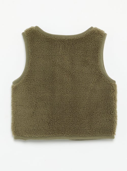 Ärmelloses Gilet in Teddyfell-Optik - Kiabi