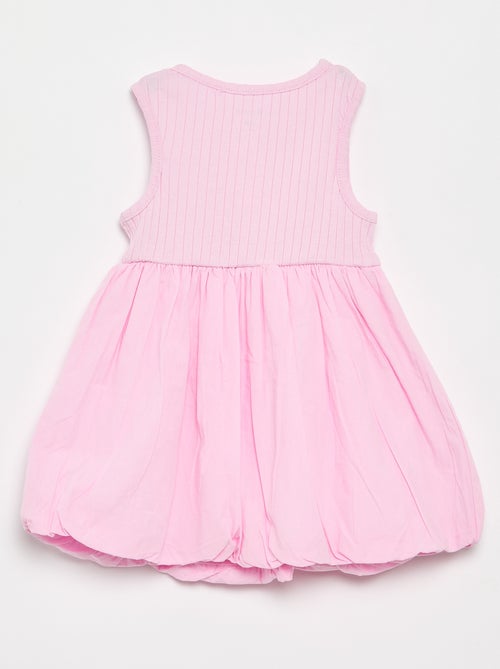 Ärmelloses Kleid im Materialmix - Kiabi Ärmelloses Kleid im Materialmix - Kiabi