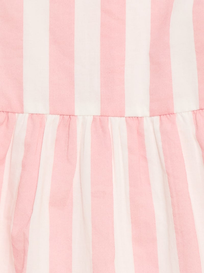 Ärmelloses Kleid mit ausgestelltem Schnitt Rosa - Kiabi