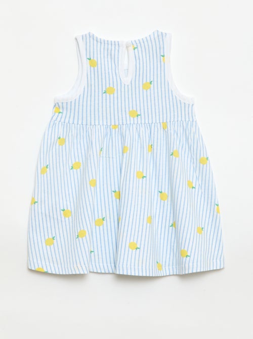 Ärmelloses Kleid mit Botschaft - Kiabi