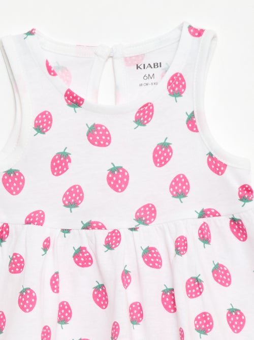 Ärmelloses Kleid mit Botschaft - Kiabi