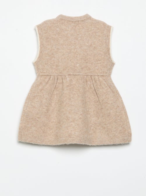 Ärmelloses Strickkleid - Kiabi
