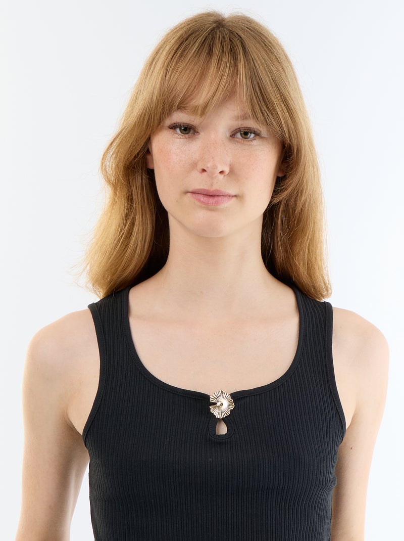 Ärmelloses Tanktop Noir - Kiabi