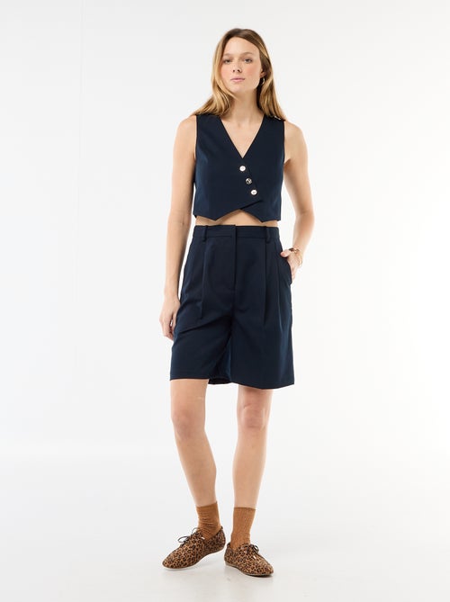 Asymmetrical Button-Front Suit Vest - Kiabi