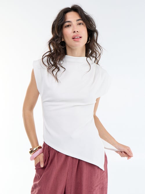 Asymmetrical Sleeveless Tank Top - Kiabi