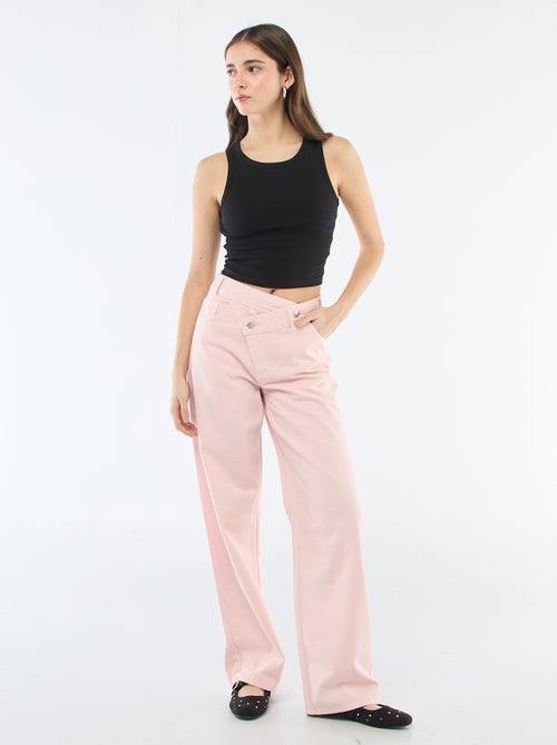 Asymmetrical Twill Pants - Kiabi