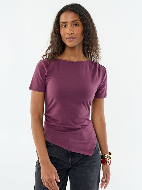 Asymmetrisches Kurzarm-T-Shirt - Kiabi Asymmetrisches Kurzarm-T-Shirt - Kiabi