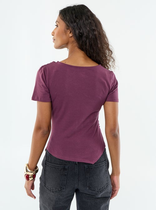 Asymmetrisches Kurzarm-T-Shirt - Kiabi Asymmetrisches Kurzarm-T-Shirt - Kiabi