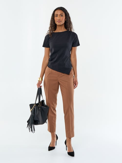 Asymmetrisches Kurzarm-T-Shirt - Kiabi Asymmetrisches Kurzarm-T-Shirt - Kiabi
