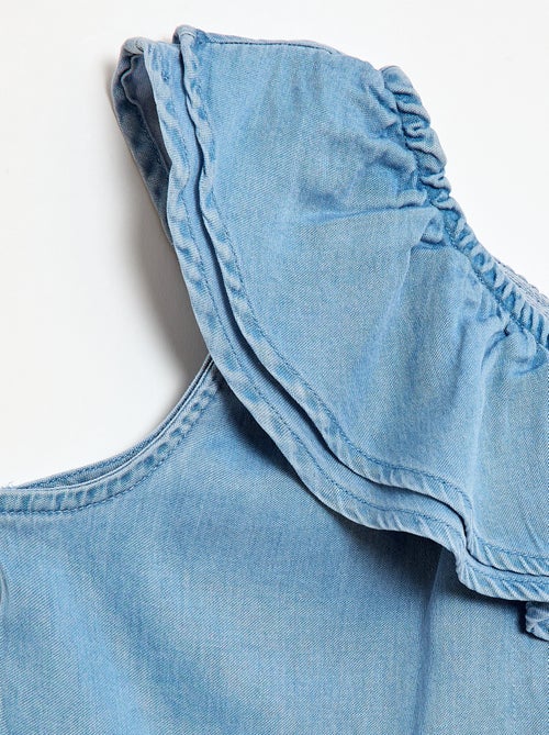 Asymmetrisches Top mit Trägern und Volantkragen - Kiabi