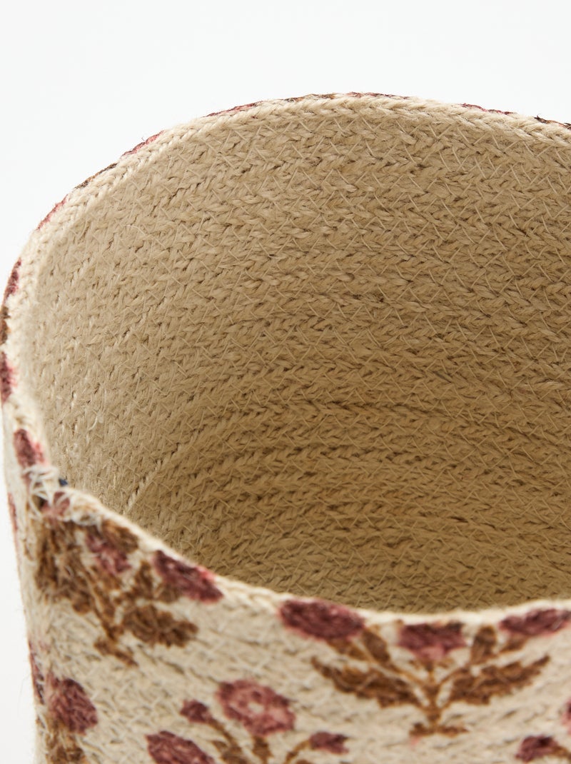 Aufbewahrungskorb aus Jute – Kiabi Home Rosa - Kiabi