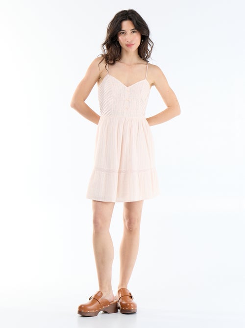 Ausgestelltes Kleid mit Spaghettiträgern - Kiabi Ausgestelltes Kleid mit Spaghettiträgern - Kiabi