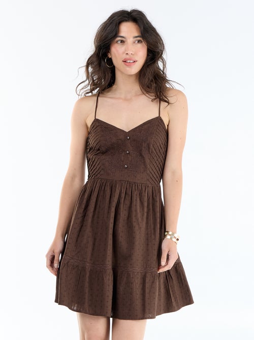 Ausgestelltes Kleid mit Spaghettiträgern - Kiabi Ausgestelltes Kleid mit Spaghettiträgern - Kiabi