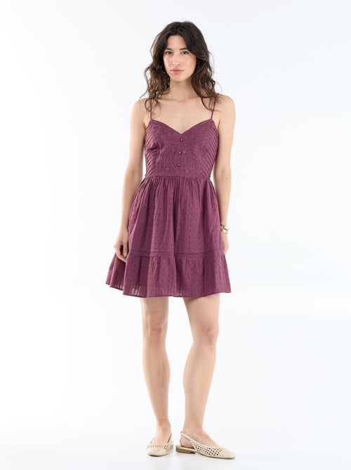 Ausgestelltes Kleid mit Spaghettiträgern - Kiabi Ausgestelltes Kleid mit Spaghettiträgern - Kiabi